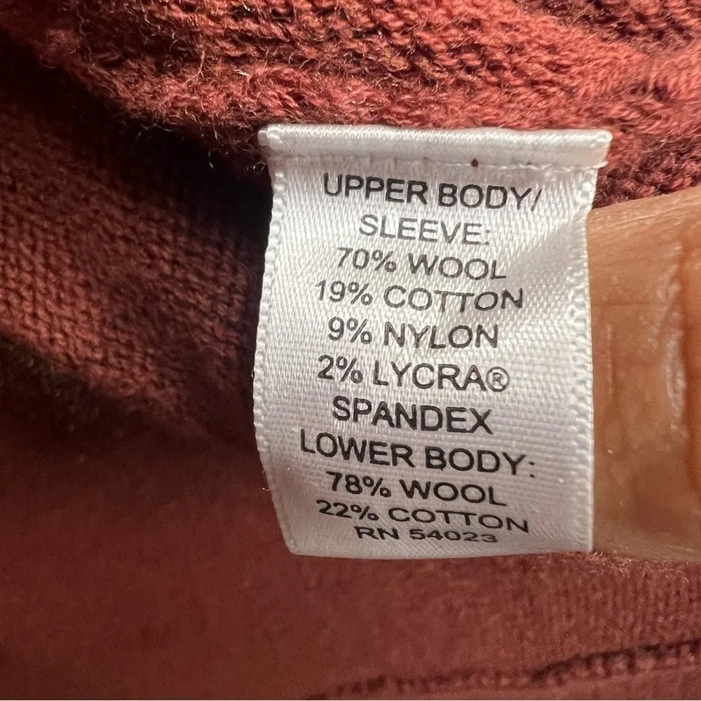 Banana Republic Wool Blend Open Front Cardigan Sz XS Rust Short Sleeve boho fall